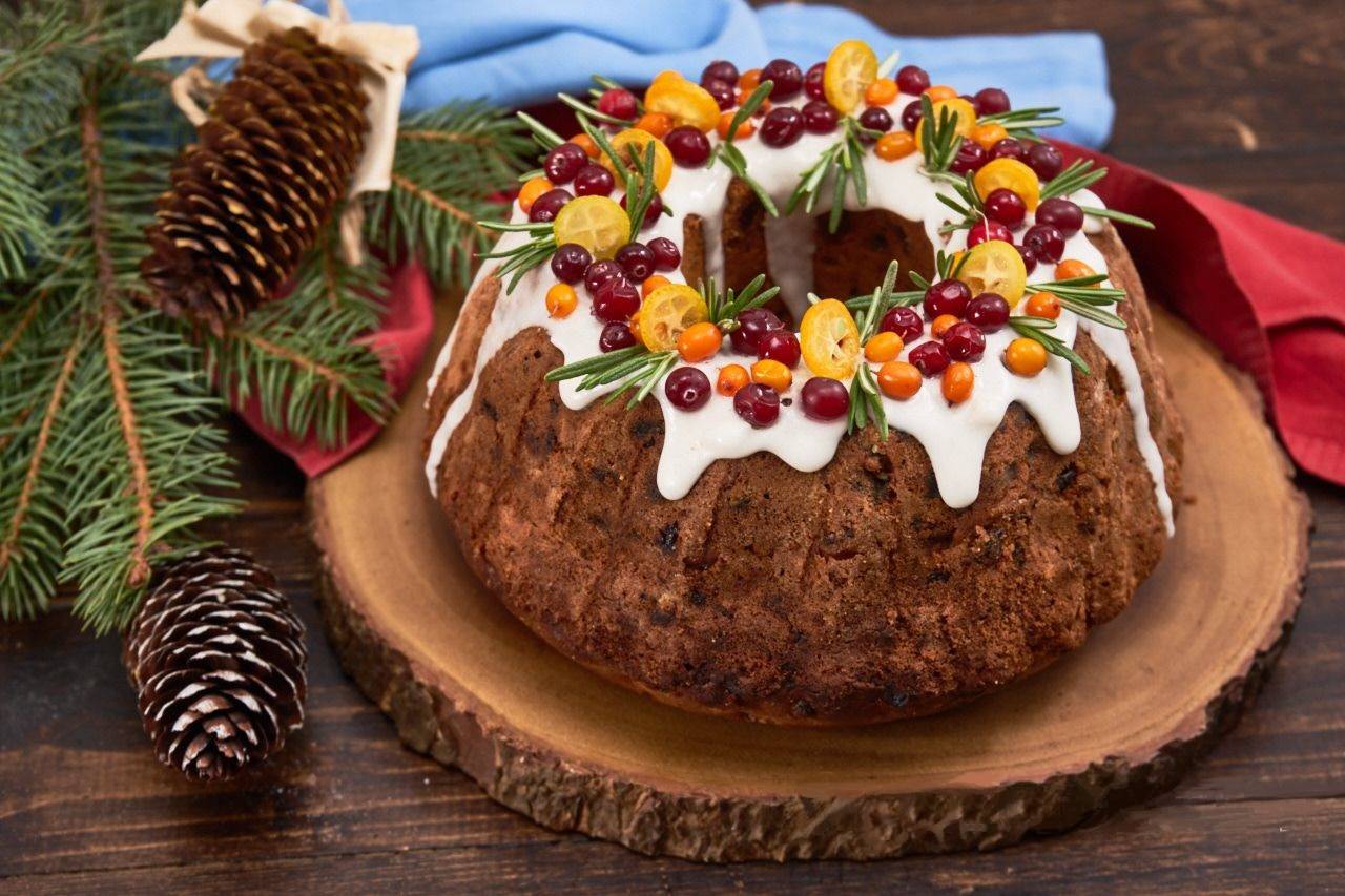 Английский рождественский кекс с сухофруктами — рецепт с фото