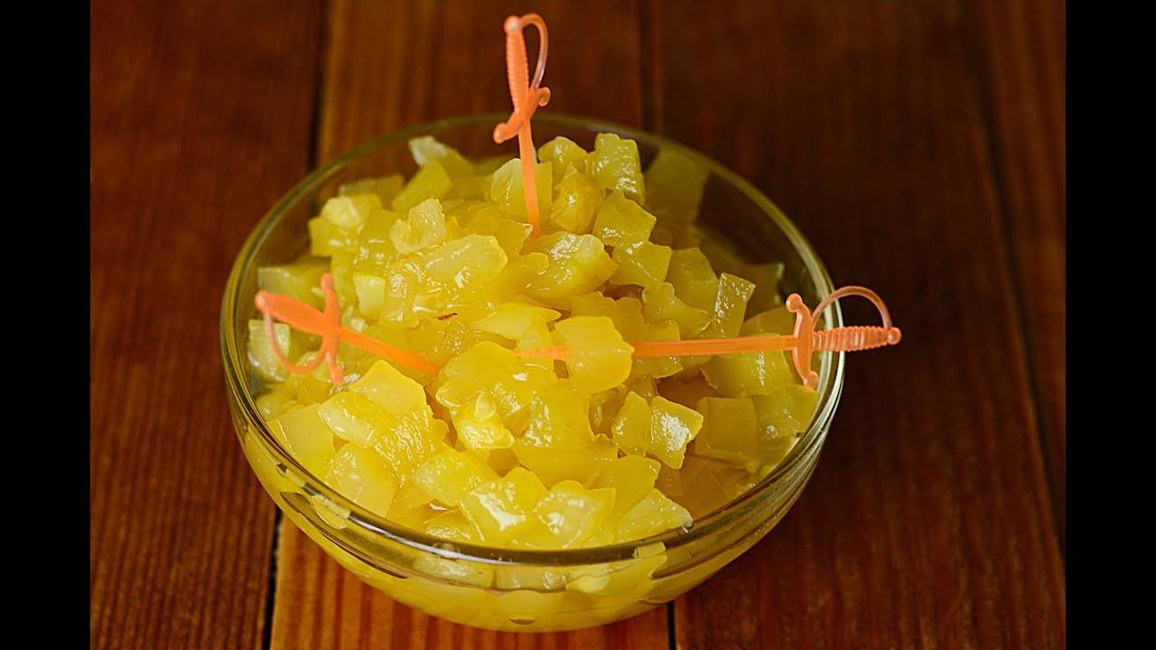 Варенье из кабачков с ананасами консервированными: 3 лучших пошаговых рецепта