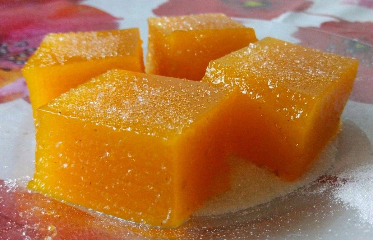 Мармелад из тыквы с апельсином и желатином в домашних условиях рецепт с фото пошаговый