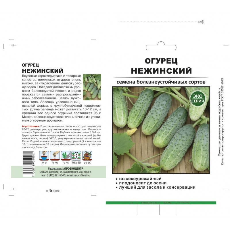 Описание и характеристики сорта огурцов Нежинский, выращивание и уход