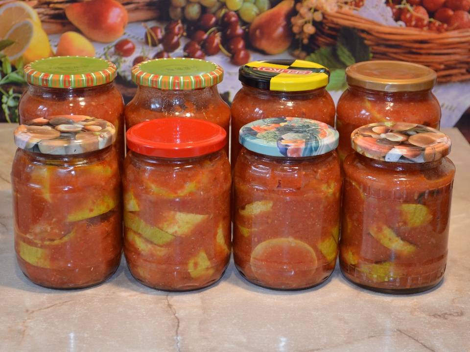 Консервированные кабачки в томате на зиму: обалденные рецепты «пальчики оближешь»