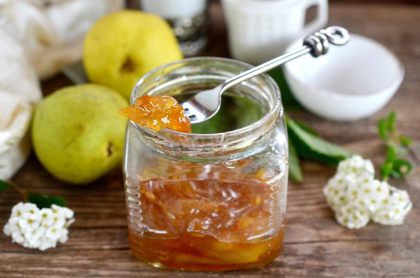 Янтарное варенье из груш: дольками и целиком, с медом и лимоном