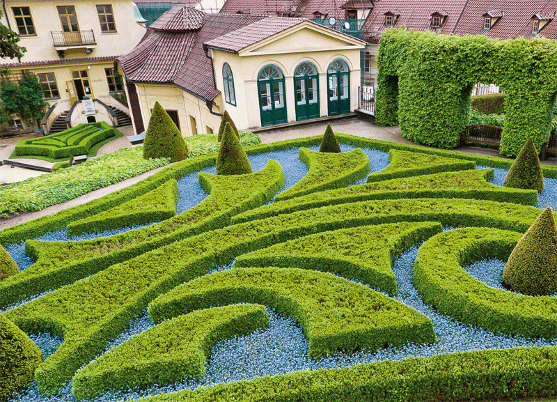 Стиль барокко в оформлении сада. фото — ботаничка.ru