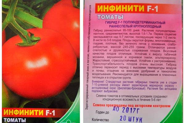 Описание высокоурожайного томата Инфинити f1, отзывы и свойства сорта