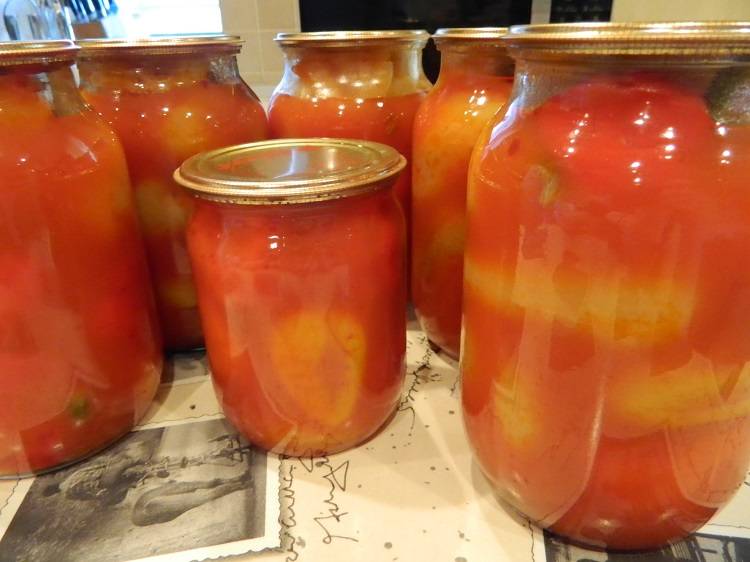 Как сделать перец в томатном соусе на зиму по пошаговому рецепту с фото