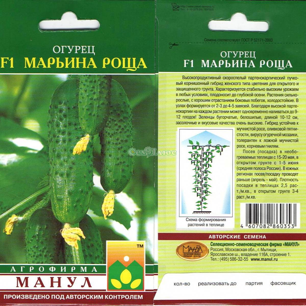 Огурец марьина роща f1: описание сорта, выращивание, фото, отзывы