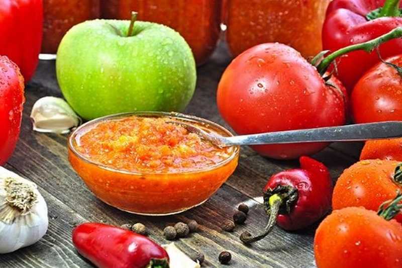 Аджика из помидоров и чеснока: 15 классических рецептов для домашнего приготовления