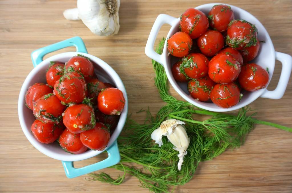 Малосольные помидоры — рецепты быстрого приготовления