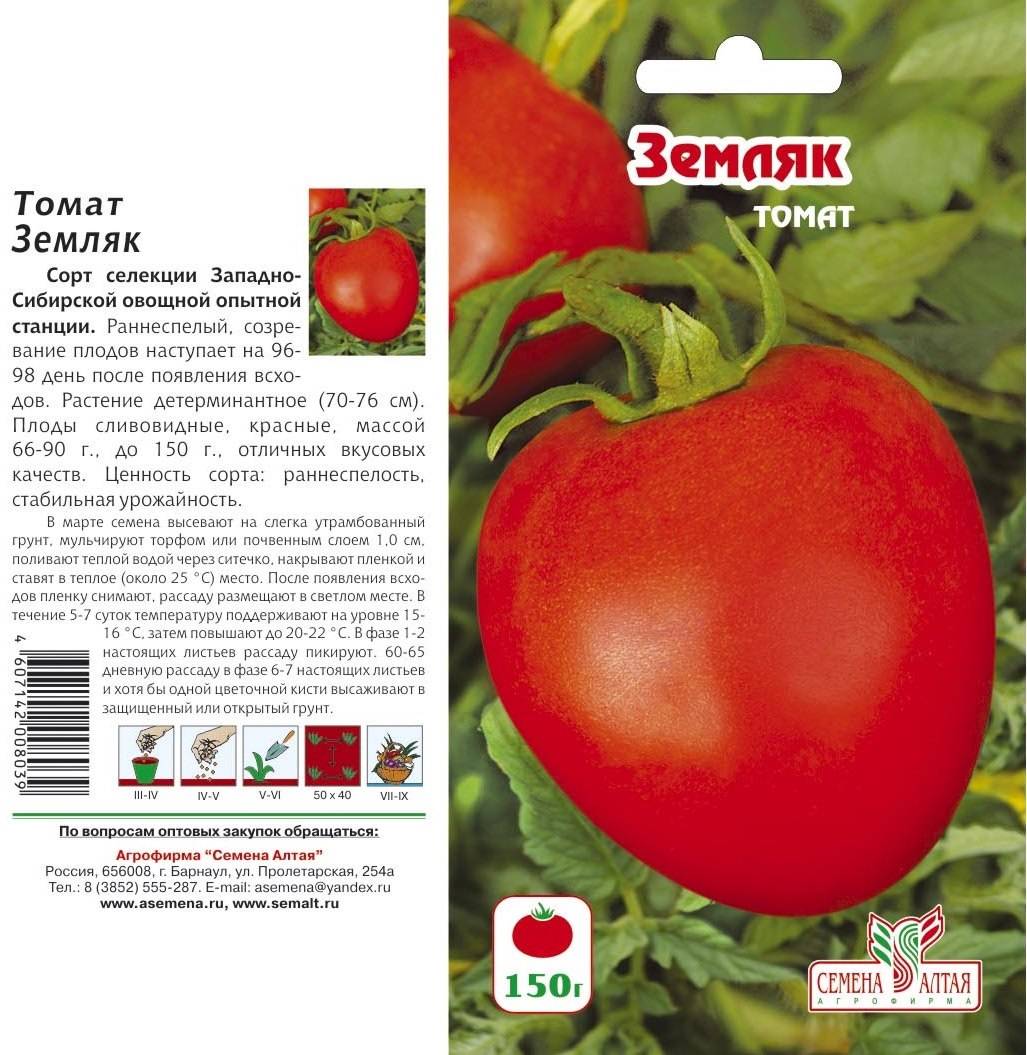 Сорта томатов: 			сибирский скороспелый