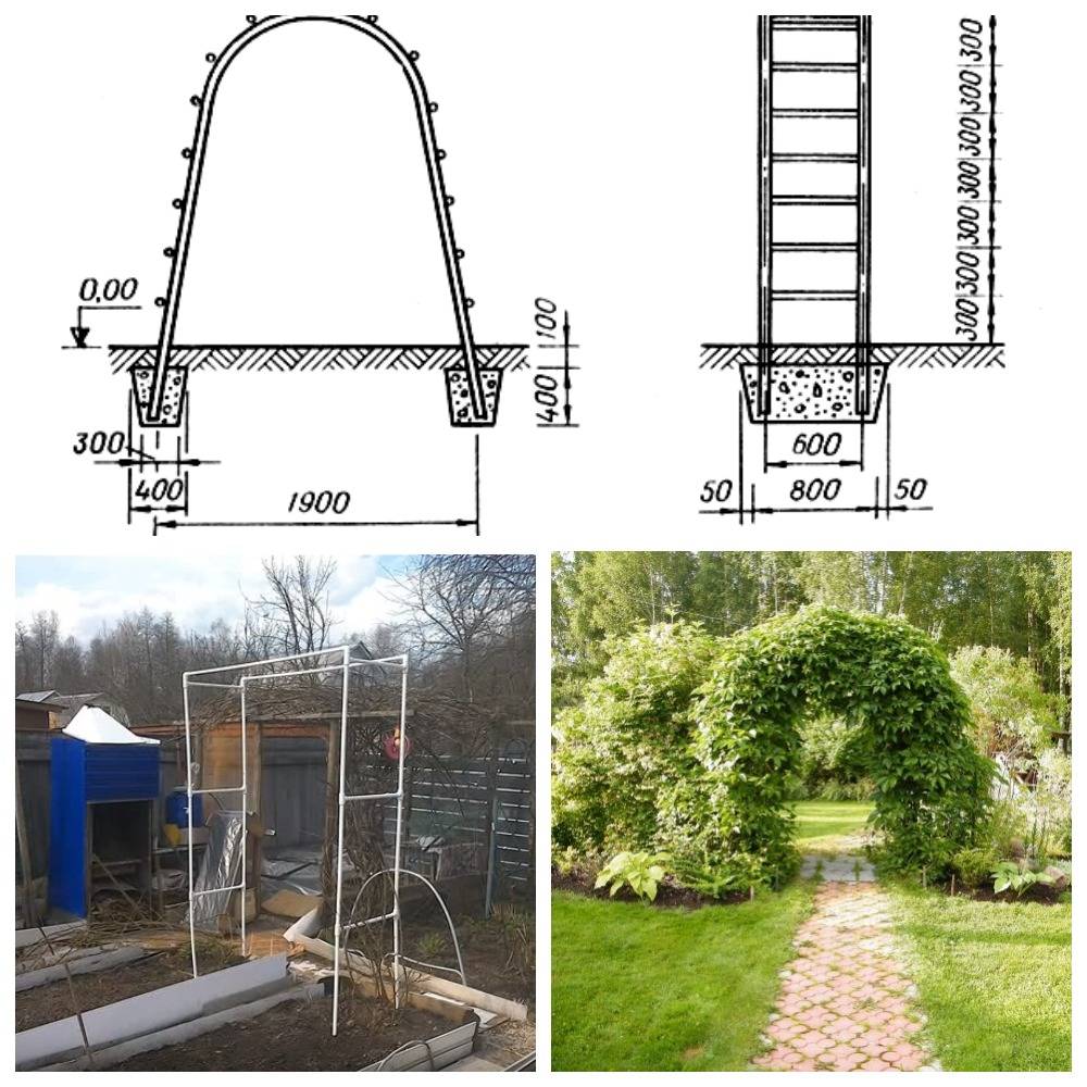 Схема опоры для винограда и размеры фото