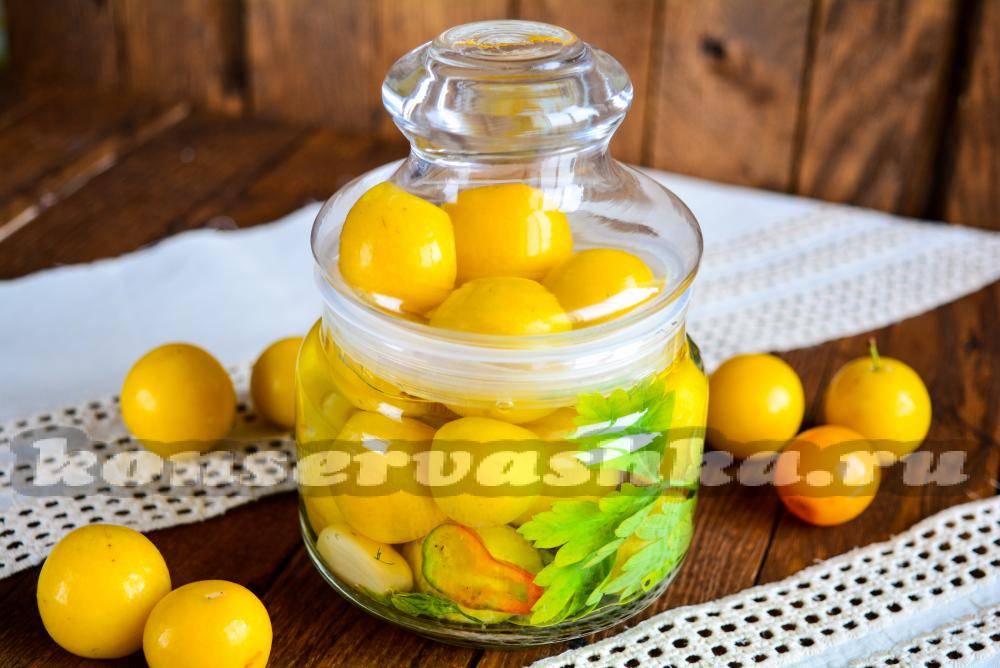 Маринованная жёлтая алыча рецепт с фото на webspoon.ru