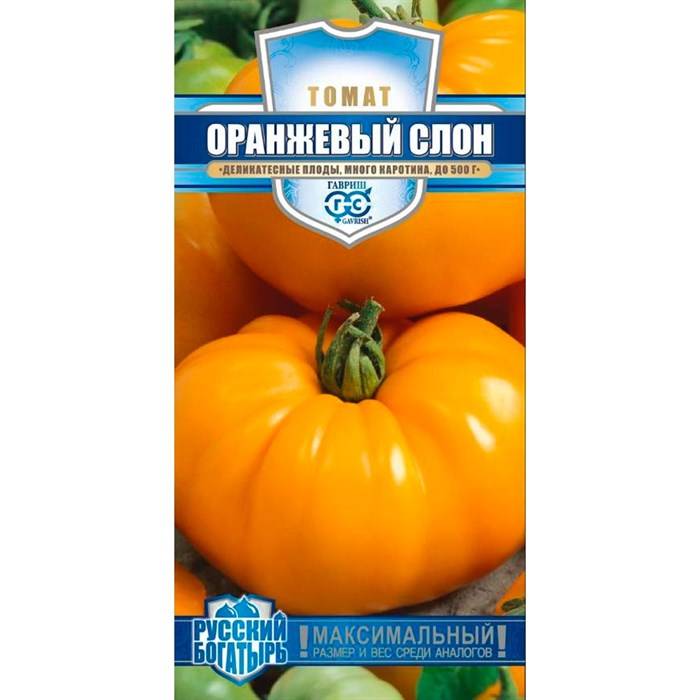 Характеристика и описание сорта томата оранжевый слон, его урожайность