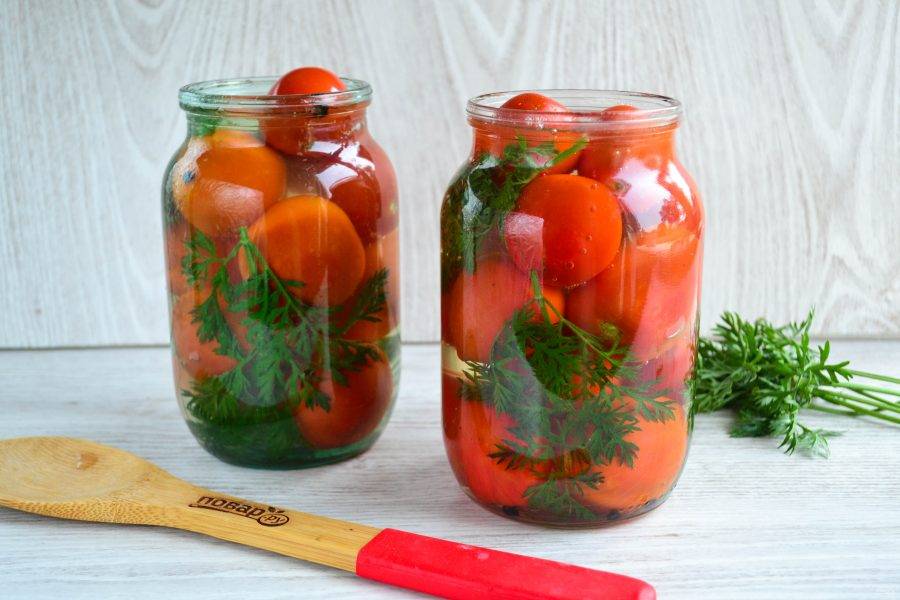 Помидоры с морковной ботвой на зиму: 8 самых вкусных рецептов