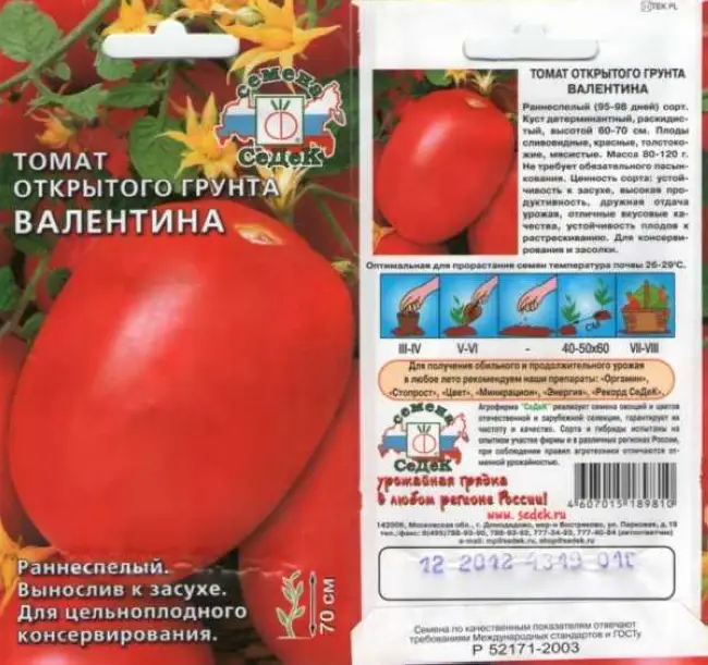 Описание гибридного томата Валя f1 и особенности выращивания сорта