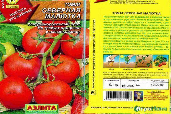 Описание томата Северная малютка и рекомендации по выращиванию сорта