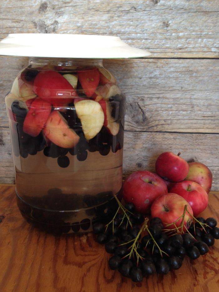 Варенье из яблок с черноплодной рябиной: рецепт пятиминутка, без стерилизации, дольками